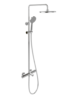 Душевая система Villeroy & Boch со смесителем для ванны, 3 режима, хром TVS00001200061