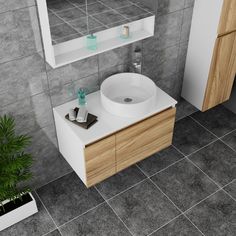 Тумба с раковиной и смесителем Bau (Тумба 60 + раковина D41 + смеситель) Bauedge