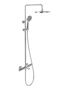 Душевая система Villeroy & Boch со смесителем для ванны, 3 режима, хром TVS00001300061