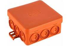 Экопласт JBL085 Коробка огн. E110, о/п 85х85х38, 12 вых., IP55, 2P, цвет оранж 43055HF