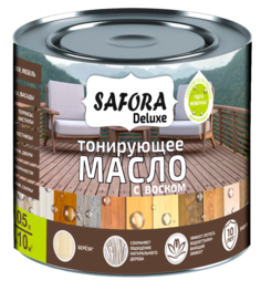 Масло для дерева с воском SAFORA, береза