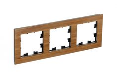 ATLASDESIGN NATURE 3-постовая Рамка, ДЕРЕВО БАМБУК Schneider Electric ATN353203