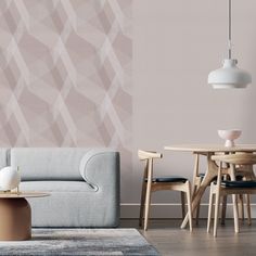 Обои Vilia флизелиновые, 1,06x10 м, Грани фон, капучино, 1 рулон