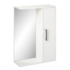 Шкаф-зеркало "Эко-50" 20 х 50 х 70 см, белый правый СМГ
