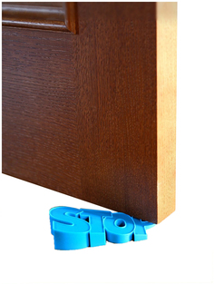 Фиксатор двери напольный (держатель стоппер) Stop СТ/СИН Мебель Welcome