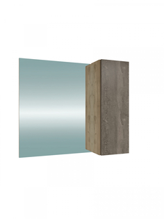 Зеркальный шкаф Teymi Helmi 85, серый камень/дуб T60308