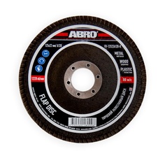 Круг лепестковый торцевой ABRO 125х22,23 Р120 - 10 шт.