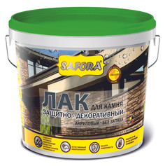 Лак глянцевый для камня и минеральных поверхностей SAFORA акриловый, 2л/27м2