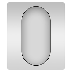 Влагостойкое овальное зеркало Wellsee 7 Rays Spectrum 172201460, 55х100 см