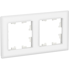 Рамка Schneider Electric AtlasDesign Nature 2 поста. Стекло белое