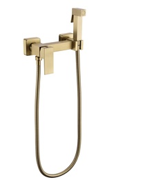 Гигиенический душ с настенным смесителем Grocenberg Gb101N-MG золото матовое