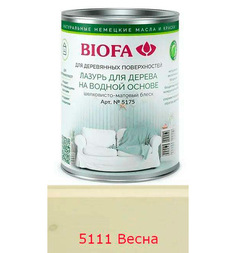 Лазурь для дерева Biofa 5175 (на водной основе) / Лазурь для дерева Биофа 5175 / 1 литр ,