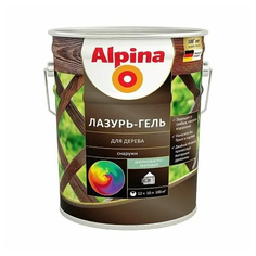 Защитная лазурь-гель для дерева Alpina, 9 л, сосна