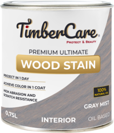 Масло для дерева и мебели TimberCare Wood Stain, Серая дымка/ Gray Mist, 0.75 л