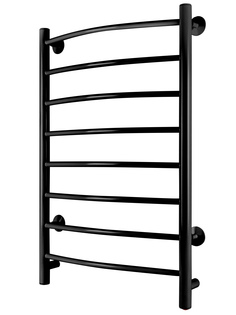 Электрический полотенцесушитель ARIS "Ребро" 500*800 (черный), 8 перекладин