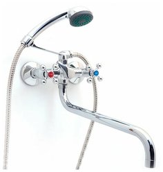 Смеситель для ванны с длинным изливом (шаровой переключатель) Frap F2619-3