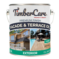 Масло для террас и фасадов Facade & Terrace Oil, Натуральное дерево, полуматовое, 2.5 л Timber Care