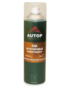 Лак UV-устойчивый высокоглянцевый AUTOP UV RESISTANT HIGH GLOSSY CLEAR COAT №6 650мл Deton