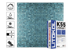 Клей для мозаики Litokol Litoplus K55 белый, 25 кг