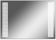 Зеркало Sansa Cosmo 100 black с подсветкой