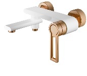 Смеситель для ванны I-TECH DORADO 20 однорычажный белый/золото