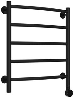 Электрический полотенцесушитель Стилье Формат 12 600х500 правый матовый чёрный