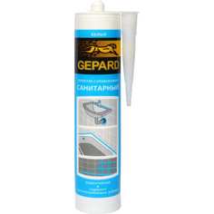Gepard Герметик силиконовый санитарный CSS 664s белый 280 мл. С0000024448 Gepard.