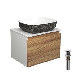 Тумба с раковиной и выпуском Bau (Тумба 60 + раковина 50х40 + выпуск) Bauedge