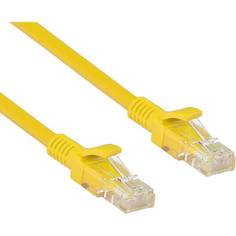 Патч-корд ExeGate UTP-RJ45-RJ45-5e-0,5M-LSZH-YL, UTP, cat.5e, 0.5м, желтый 286376