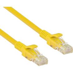 Патч-корд ExeGate UTP-RJ45-RJ45-5e-0,5M-LSZH-YL, UTP, cat.5e, 0.5м, желтый 286376