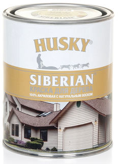 Краска акриловая для дерева husky siberian база с 0,9л