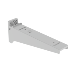 Консоль горизонтальная 60x400 ПВХ-М1 серый RAL7030 | код 66403 | Unex ( 1шт. )