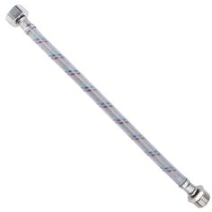 Подводка для воды 1/2"х2.5 м, Г-Ш, латунь, полимер, AquaLine, 04882