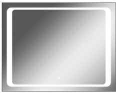 Зеркало Sansa Galaxy 90 alum с подсветкой