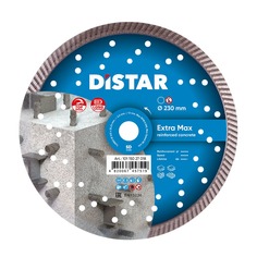 Диск алмазный отрезной по бетону и тротуарной плитке для УШМ Distar Turbo 232мм Extra Max
