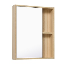 Шкаф зеркальный Runo Эко 52 лиственница, универсальный РУНО