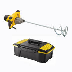 Миксер строительный STANLEY SDR1400-RU + Ящик для инструмента STANLEY