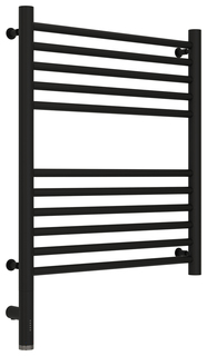 Полотенцесушитель электрический Сунержа Богема 3.0 прямая 600х500 Матовый черный / Прямая