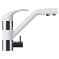 Смеситель для кухонной мойки Polygran Дуо 0207-26 194445 белый