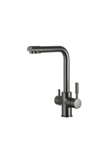 Смеситель для кухни Frap F4352-9 с выходом под фильтр, оружейная сталь