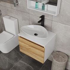 Тумба с раковиной и смесителем Bau. Тумба 60, раковина 48х37, смеситель. Bauedge