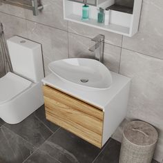 Тумба с раковиной и смесителем Bau.Тумба 60, раковина 48х37, смеситель. Bauedge