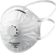 Полумаска коническая фильтрующая STAYER KV-95 FFP2, с клапаном