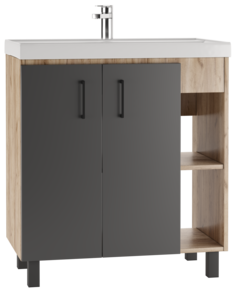Тумба под умывальник Домино "Фостер 80" Craft без ящика