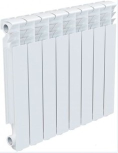 Радиатор отопления Firenze BI 500/80 B20 8 секций (зеленый кв.)