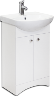 Тумба Sanita Luxe Аттика 50 2 створки белая ATKSACW50013F1