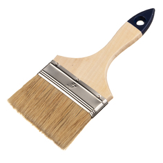Кисть плоская смешанная щетина 100х12 мм для красок и антисептиков на водной основе No Brand