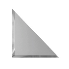 Плитка ДСТ Зеркальная плитка Треугольник с фацетом 10 мм ТЗС1-15 15 х 15 см серебряный