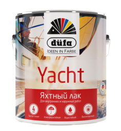 Лак яхтный алкидно-полиуретановый Dufa Retail Yacht полуматовый 2,5 л.