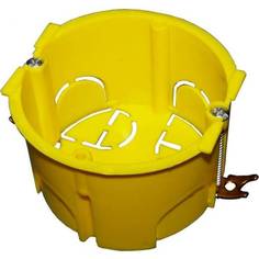 Подрозеточная коробка TWT в стену для суппорта 45x45, желтая BX45x45-YL